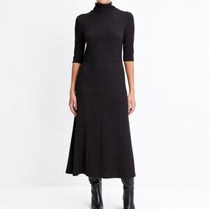 NEW Vince Womens Elbow Sleeve Turtleneck Dress Size XXS MSRP $225